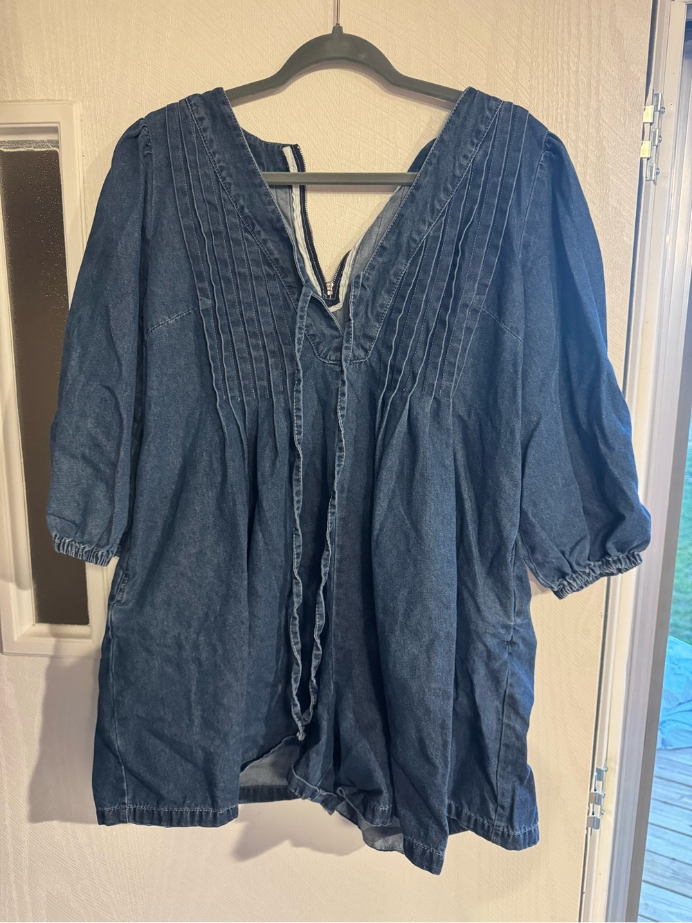 Denim Romper